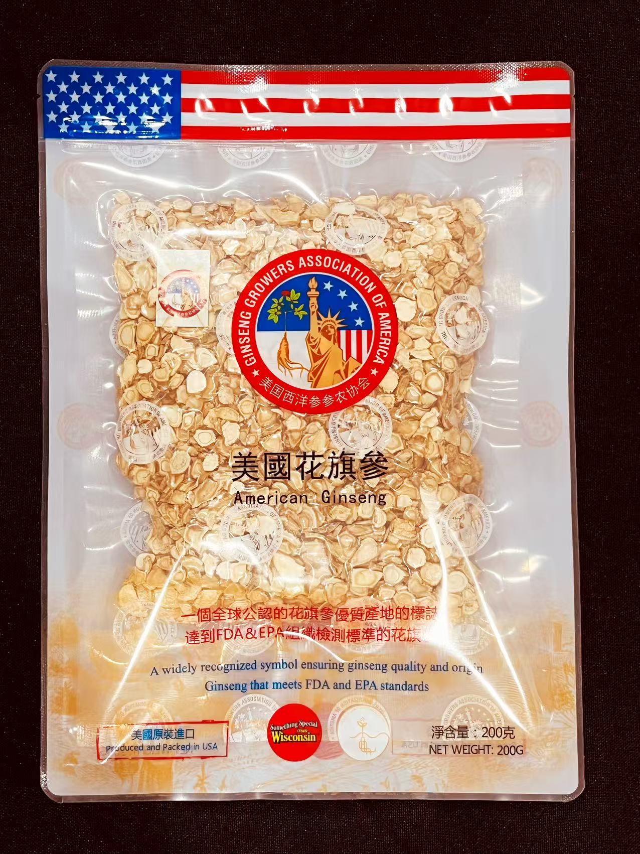 4号参片500克 (4# Ginseng Slices 500g)