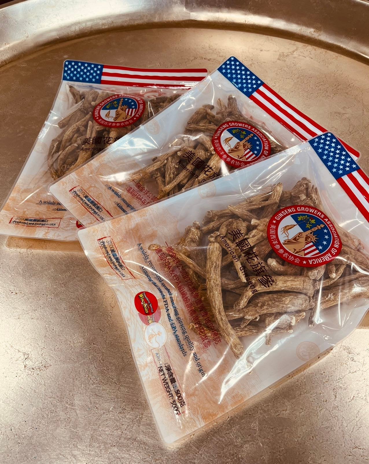 原枝花旗参500克 Whole Root 4 Years 500g